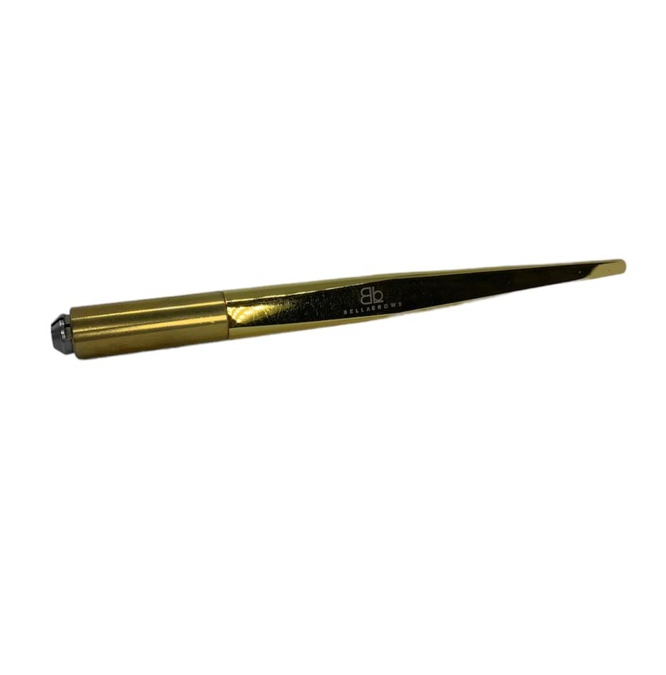 Holder Manual Bella Brows – Mango Dorado para Agujas de Microblading