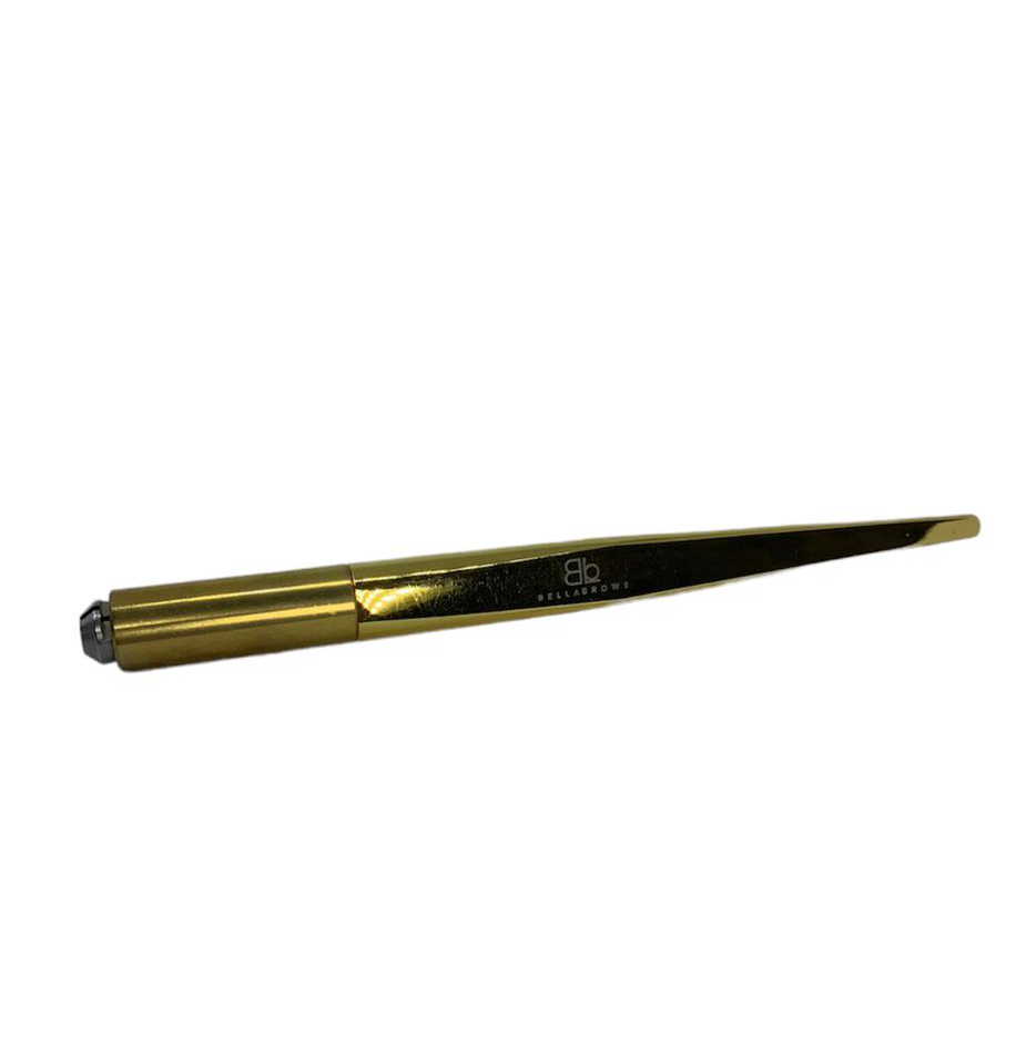 Holder Manual Bella Brows – Mango Dorado para Agujas de Microblading