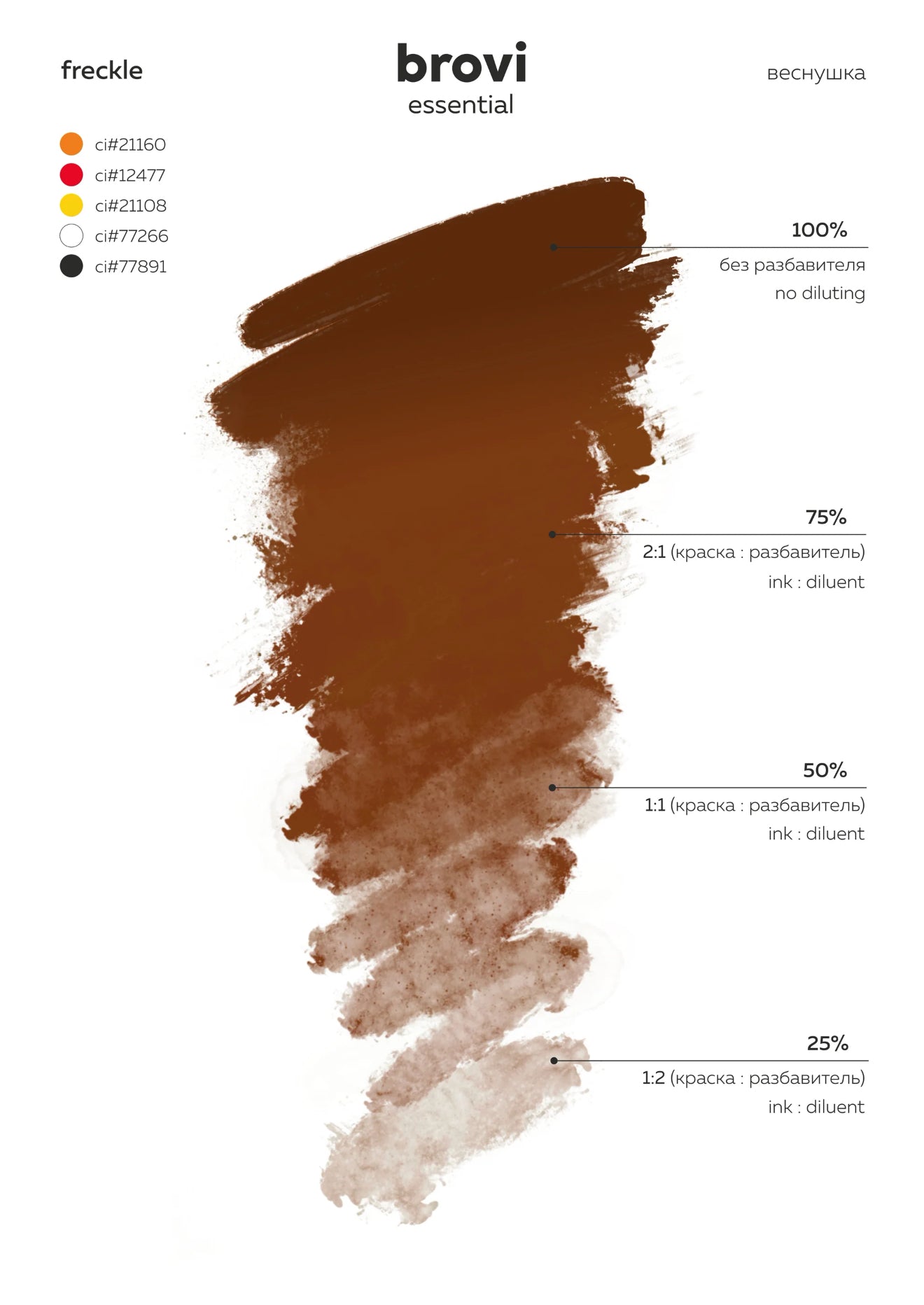 Brovi Essential Freckle – Pigmento para Cejas PMU (15 ml)