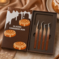 Glazed Cinnamon Bun Lash Tweezer Set | Set Profesional de 4 Pinzas para Extensiones