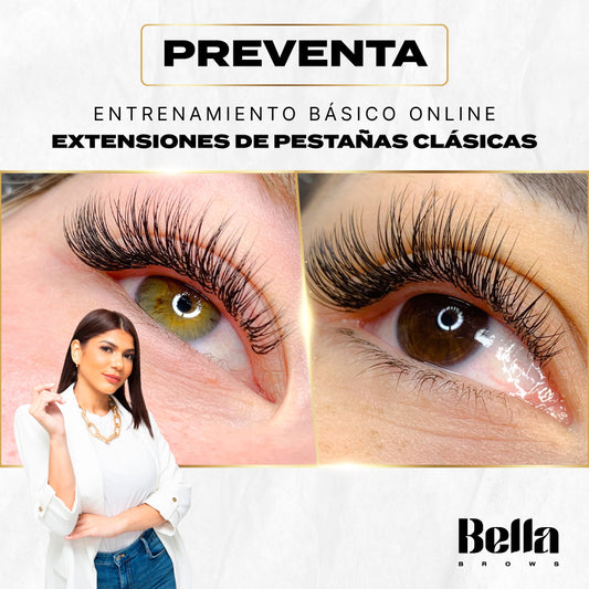 Preventa - Curso Extensiones de Pestañas Basico Online